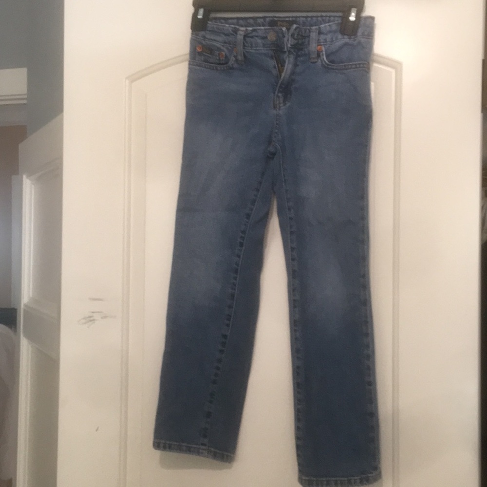 Boys Ralph Lauren Polo Jeans size 8. Small distress patterns.
